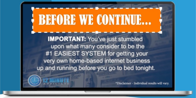 12 Minute Affiliate Review